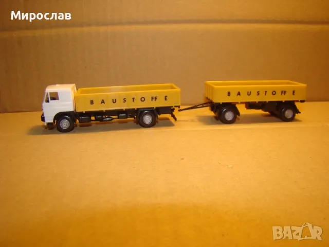 IGRA H0 1/87 LIAZ SKODA EUROPE КАМИОН МОДЕЛ КОЛИЧКА ВЛЕКАЧ, снимка 1