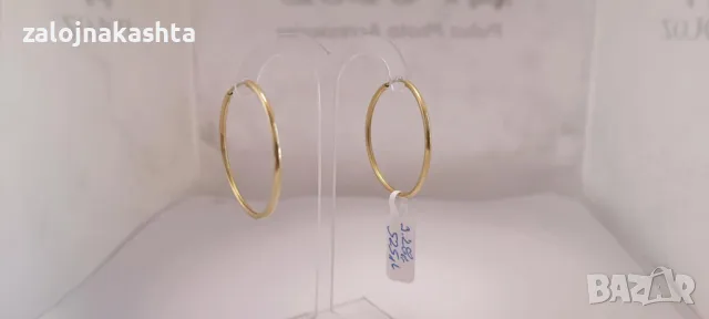 Нови Златни обеци-3,28гр/14кр, снимка 3 - Обеци - 49314484