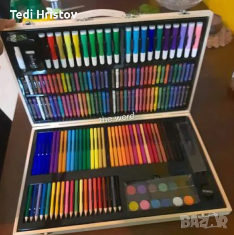 Детски комплект за рисуване - 180 части.