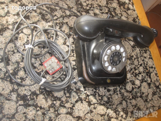 Стар телефон Siemens & Halske Царство България, царски герб, снимка 4 - Антикварни и старинни предмети - 52175226