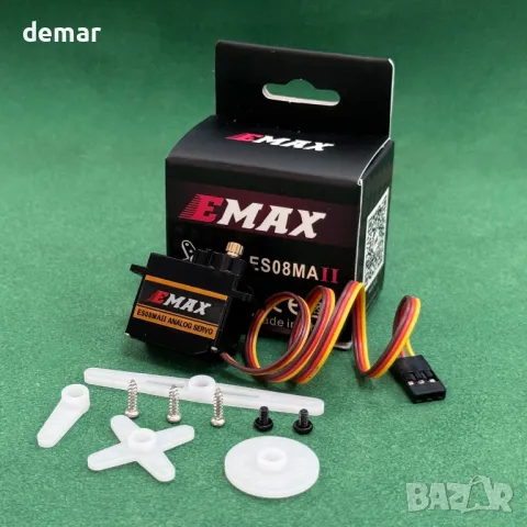 HAWK'S WORK Micro Servo 9g,комплект мотор с метална предавка за ръка на робот,(Emax ES08MA II),2 бр, снимка 8 - Друга електроника - 49114560