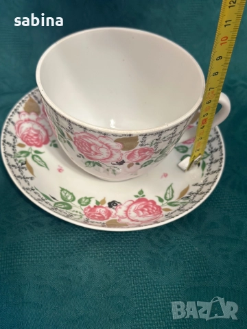 Порцеланова чаша на ЛФЗ Ломоносов, снимка 6 - Чаши - 52671559