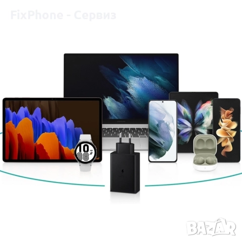 Оригинален адаптер Samsung EP-T6530NBEGEU 65W, Super Fast Charging в кутия, Черно , снимка 5 - Оригинални зарядни - 52574897
