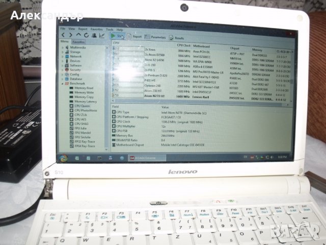 Дънна платка за лаптоп Lenovo IdeaPad S10 работеща, снимка 2 - Части за лаптопи - 29781346