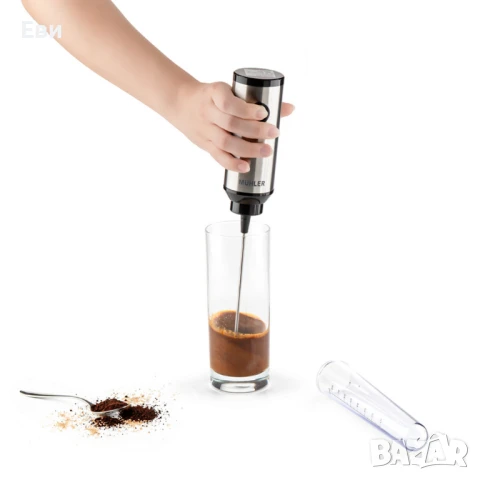 Фрапе миксер ръчен Muhler, 25W, Метално тяло, снимка 7 - Аксесоари за кухня - 51423722