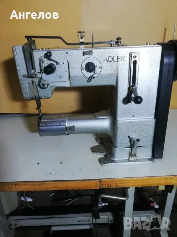 Adler 269-73 ръкавна полусарашка шевна машина троен транспорт за кожа и чанти