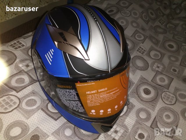 Каска мотор RIDERO интегриран син размер XS,S,M,L,XL/Гаранция 12 месеца/, снимка 13 - Аксесоари и консумативи - 29764243