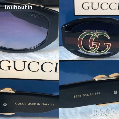 GUCCI с лого 1:1 дамски слънчеви очила елипса 2 цвята овални кръглин, снимка 3 - Слънчеви и диоптрични очила - 47774985