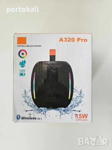 +Гаранция! НОВА! Bluetooth Тонколона колона колонка FM SD USB радио карта памет флашка A320 Pro, снимка 10 - Тонколони - 49903462