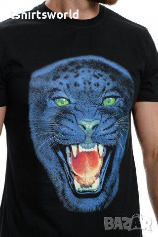 Нова мъжка тениска с дигитален печат Пантера, снимка 2 - Тениски - 37673577