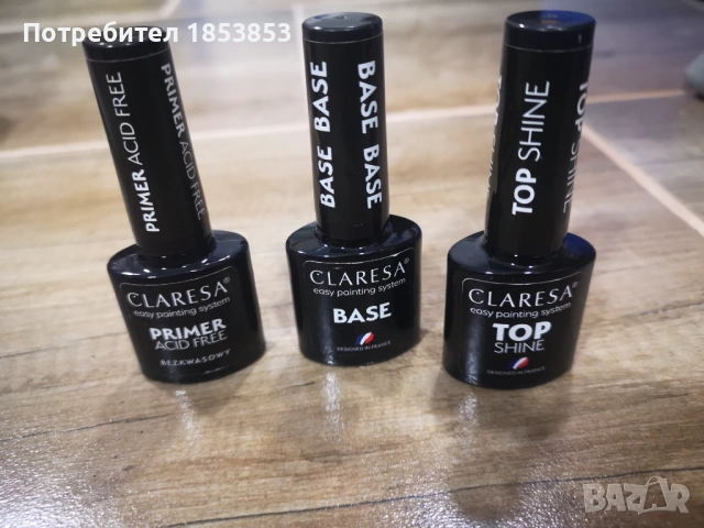 Гел лакове base, top, primer на Сlarisa нови 