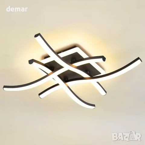 MELAYR LED полилей/плафон Modern – таванно осветление с 3 температури 3000K/4500K/6500K, 29W