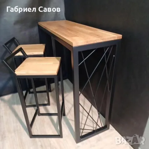 Бар плот индустриален стил, снимка 10 - Маси - 56466492