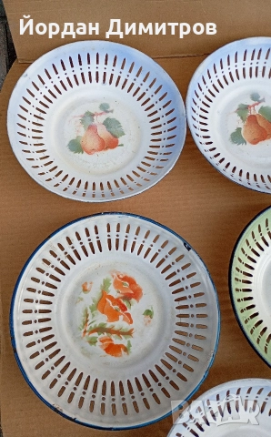 емайлирани панери, снимка 4 - Антикварни и старинни предмети - 52629701