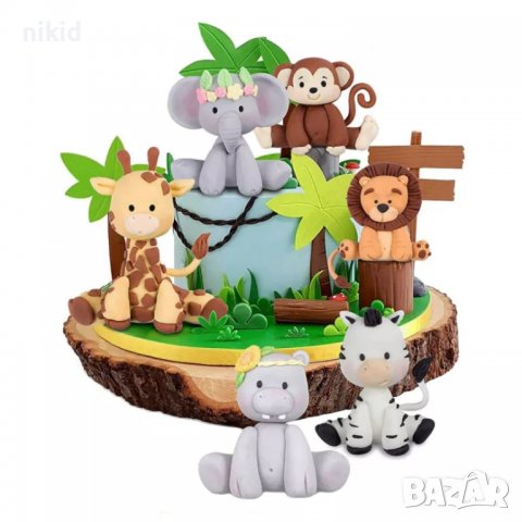 Маймуна Маймунка на части силиконов молд форма украса торта фондан шоколад гипс, снимка 4 - Форми - 37217510