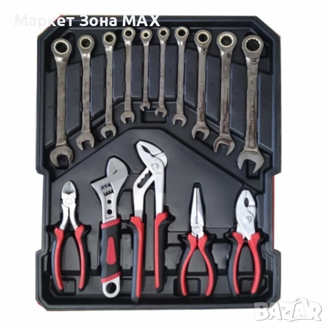 Професионален куфар с инструменти IF Tools BLACK GOLD 2024 – 599 части, CR-V стомана, снимка 3 - Други инструменти - 52863202