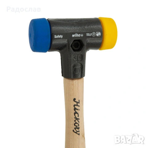 Чук за остъкляване гума - пластмаса WIHA 30 мм син-жълт