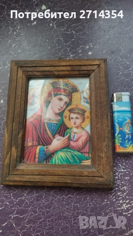 Стара икона , снимка 3 - Икони - 51390474