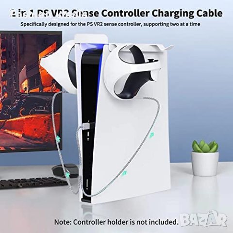 Нов кабел за зареждане PS VR2 контролер + протектор за слушалки PS5 , снимка 2 - Аксесоари - 40517720