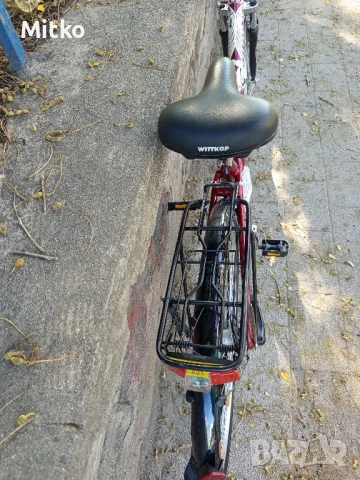 28 цола алуминиев велосипед с 7 скорости усилени капли амортисьори предни като нов , снимка 5 - Велосипеди - 51288600