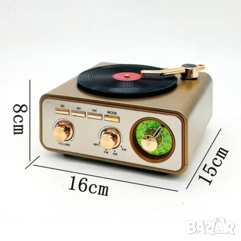 3 вълново ретро радио Meier MD-1217 BT- AM, FM, SW+USB/TF, снимка 3 - Радиокасетофони, транзистори - 52457617