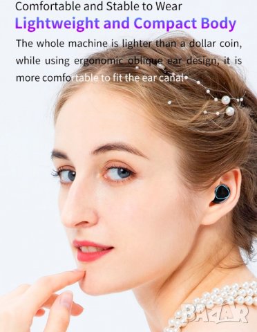 Луксозни, Безжични Блутут Слушалки, Bluetooth Слушалки, спортни слушалки за Android, iPhone, снимка 7 - Безжични слушалки - 31459158