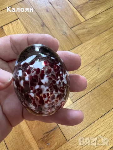 Стъклено яйце, минало покрай Мурано, снимка 5 - Декорация за дома - 51224081