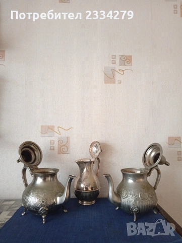 Кафе сервиз: каничка, захарничка, каничка за мляко. Най голямата кана е с цена 10€., снимка 13 - Сервизи - 45242433