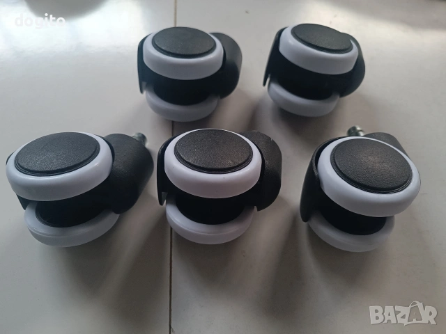 Гумирани колелца за офис стол, снимка 2 - Столове - 53371022