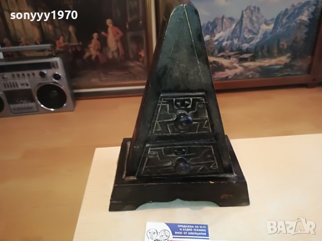 ПИРАМИДА 30Х22Х13СМ-ДЪРВО АНТИК 2003231151, снимка 8 - Антикварни и старинни предмети - 40067320