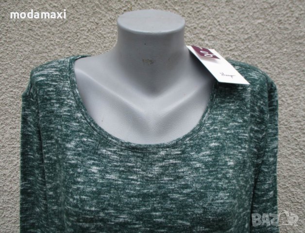 4XL Нова туника Sheego с подгъв дантела, снимка 2 - Блузи с дълъг ръкав и пуловери - 42294273