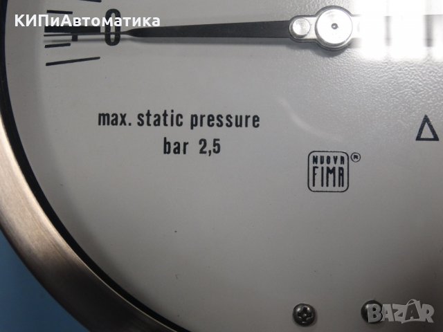 Диференциален Манометър Nuova Fima Ф 160, 250 mbar, снимка 3 - Резервни части за машини - 34450213