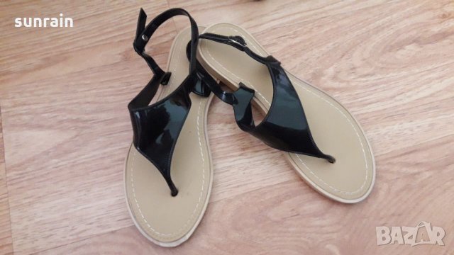 нови черни сандали , снимка 1 - Сандали - 28241268