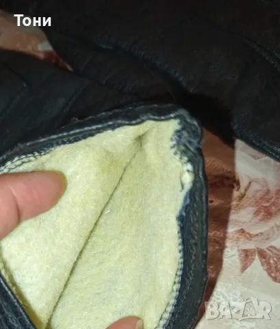 Нови Мъжки Топли Ръкавици Изцяло от Естествена Кожа Черни , снимка 5 - Ръкавици - 47843723