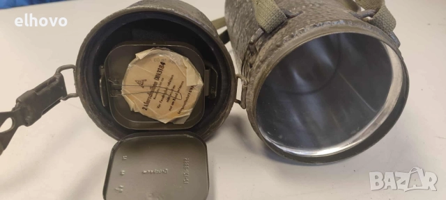 Немска кутия за противогаз 1950г, снимка 4 - Антикварни и старинни предмети - 52210085