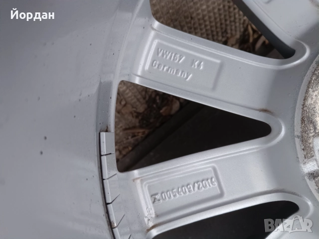 ОРИГИНАЛНИ джанти 17' цола 5x112 ФОЛКСВАГЕН / VW Touran GOLF 57,1 ET52, снимка 12 - Гуми и джанти - 52859829