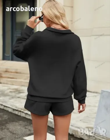 Дамски едноцветен комплект от две части, 7цвята , снимка 6 - Комплекти - 47397954