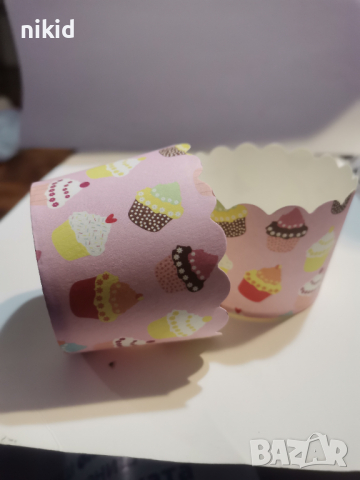 10 бр кексчета мъфин Картонени хартиени кошнички КъпкейК капсули поставки чашки за мъфини кексчета