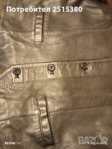 Елек от естествена кожа L,XL, снимка 6 - Якета - 52426050