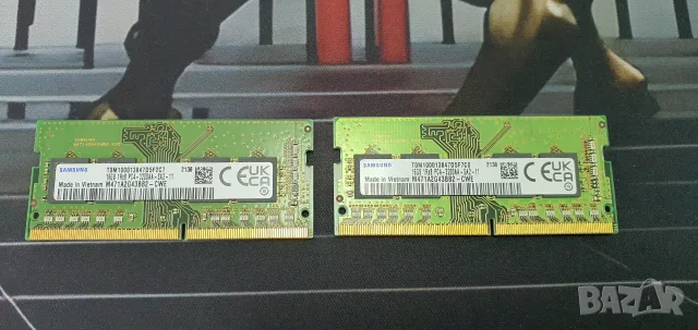 Употребявана Samsung 16GB DDR4-3200 SO-DIMM - 24 месеца гаранция, 2 бр.