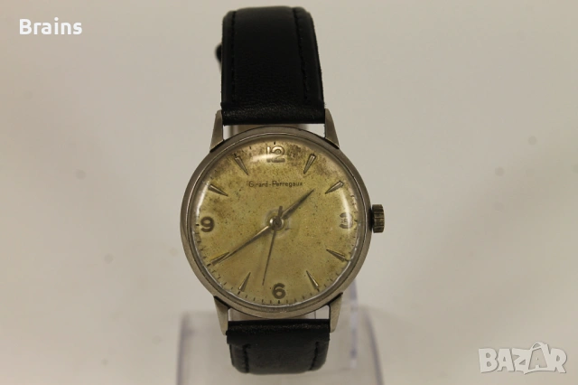 Рядък 1950'с GIRARD PERREGAUX 46EU Швейцарски Ръчен Часовник, снимка 2 - Мъжки - 54013442