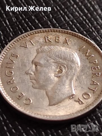 СРЕБЪРНА МОНЕТА 3 пенса 1937г. Южна Африка крал Джордж шести УНИКАТ 26814, снимка 8 - Нумизматика и бонистика - 40212428