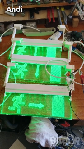 Светеща табела за авариен изход olympia electronics mld 28s g светещи лед табели 