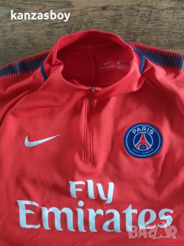 Nike Paris Saint-Germain 17/18 Dri-FIT - страхотна мъжка блуза , снимка 9 - Спортни дрехи, екипи - 40486949