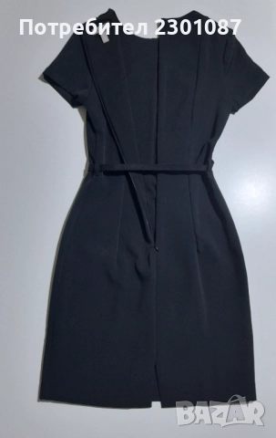 Черна елегантна рокля H&M, снимка 4 - Рокли - 52682796