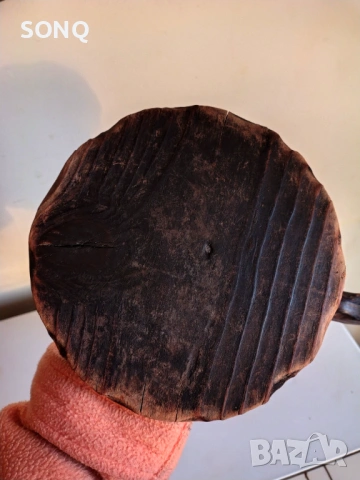 Интересен Много Стар Дървен Свещник, снимка 9 - Антикварни и старинни предмети - 53137145