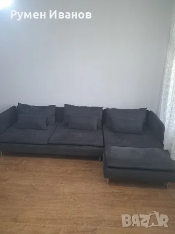 КАТО НОВ! Оригинален диван IKEA SÖDERHAMN с шезлонг (ползван 1 месец) , снимка 2 - Дивани и мека мебел - 55897239