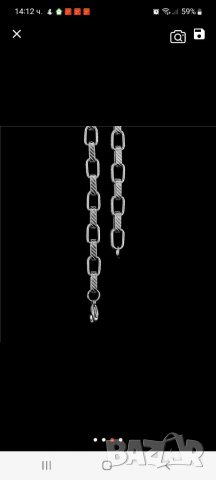 Синджир от мед.стомана L 316, снимка 3 - Колиета, медальони, синджири - 38267296