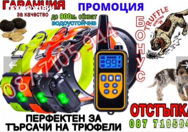 Електронен нашийник за куче с ток, обучителни - дресировъчни каишки ,команди с електроимпулси, снимка 2 - Други - 39144011
