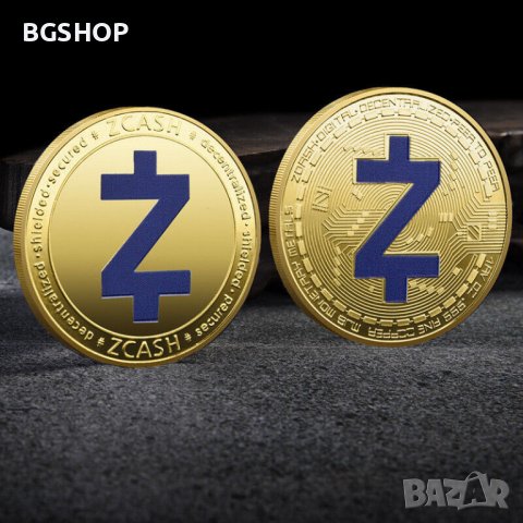 Zcash Coin / Зкеш Монета ( ZEC ) - Gold / Blue, снимка 1 - Нумизматика и бонистика - 39152371